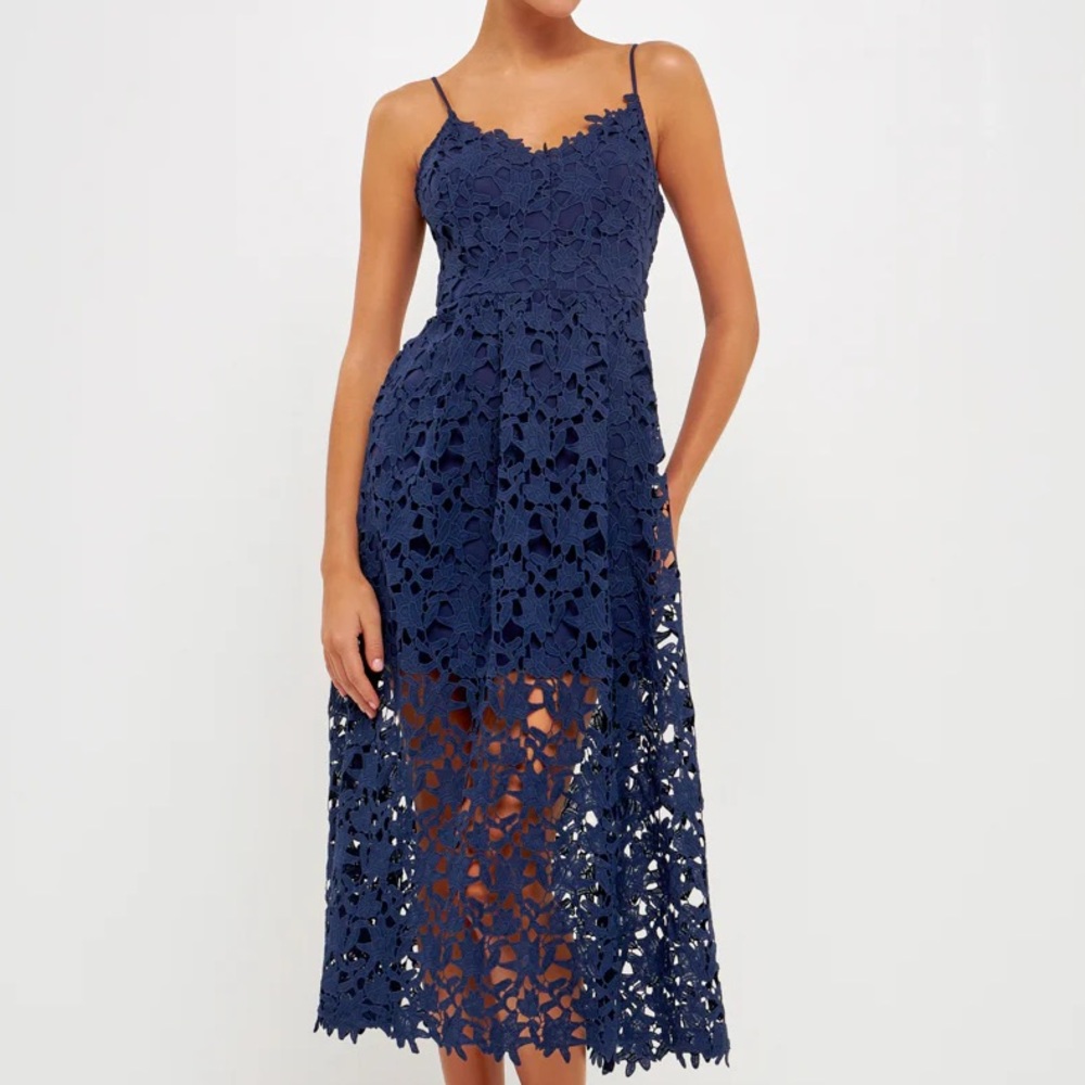 Navy Lace Dress